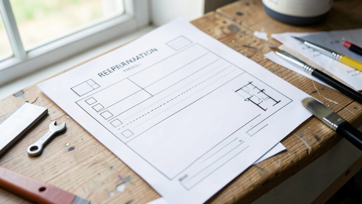 formularz zgłoszenie remontu mieszkania wzór