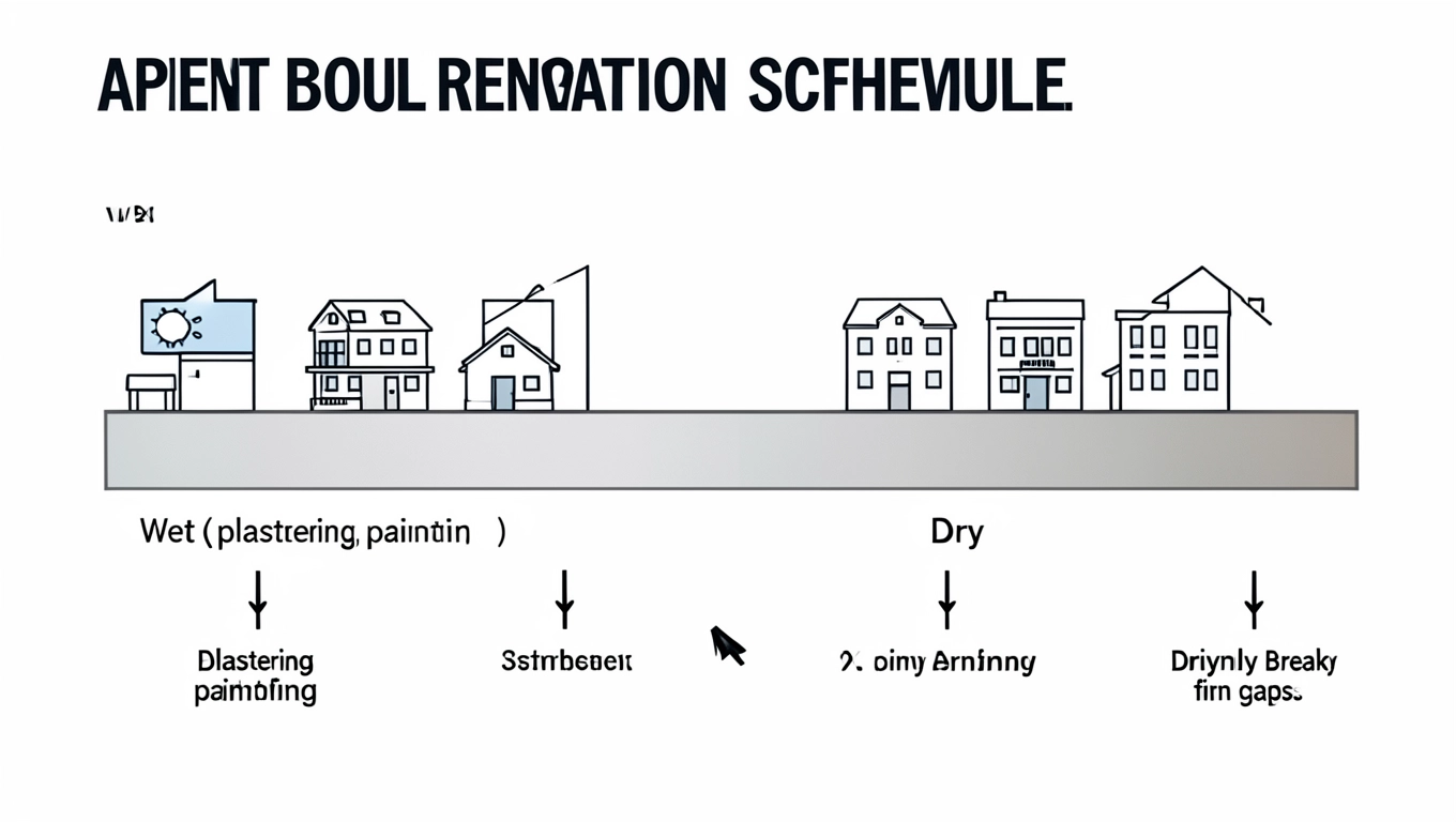 Stwórz harmonogram prac w mieszkaniu w bloku